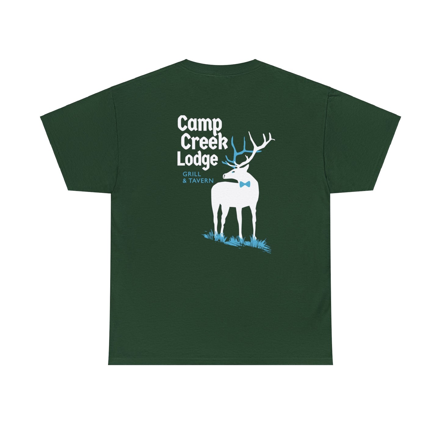 Camp Creek Logo Tee / White+Blue