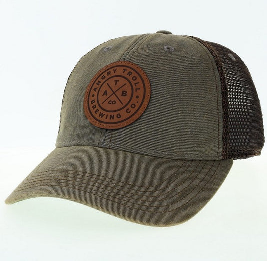 Grey Greaser Trucker OFA w/Logo brown