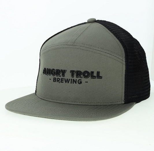 Olive/black Trucker with foam embroidered logo